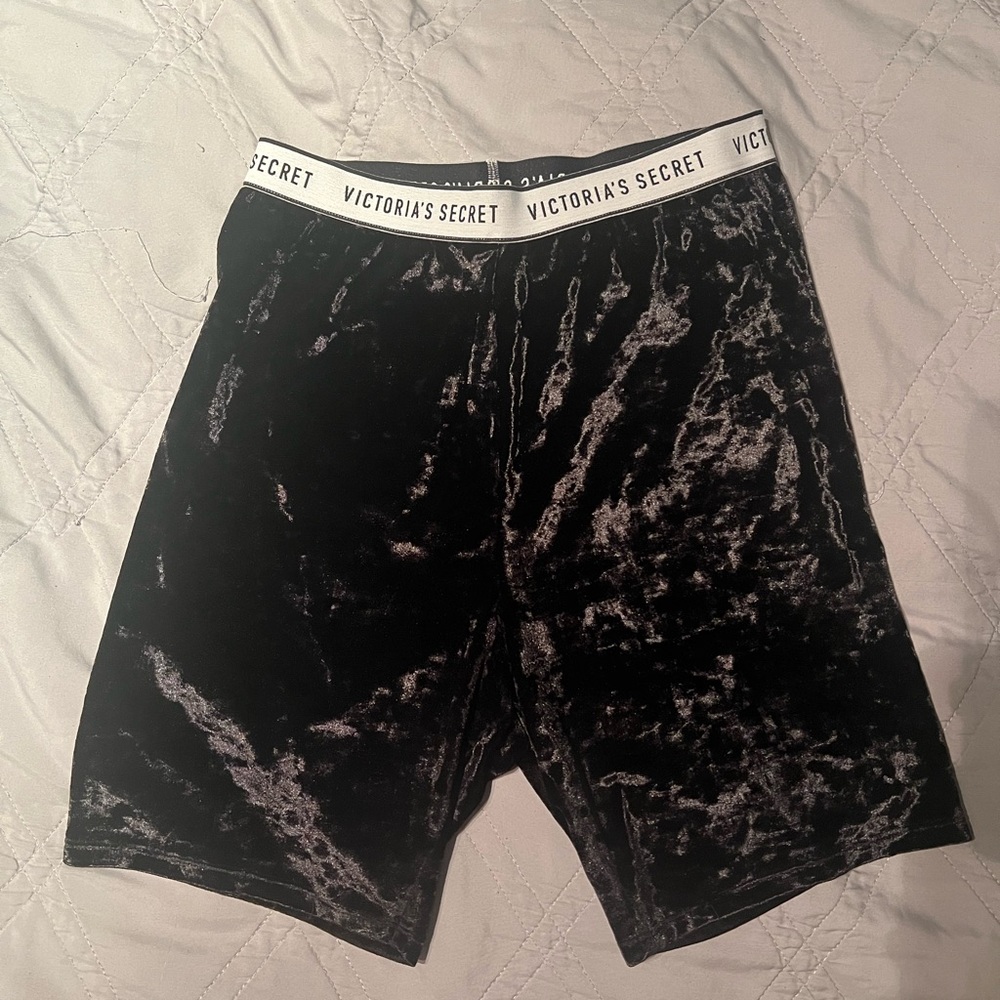 Victoria's Secret Crushed Velvet Biker Short